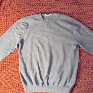 Zara. Blue, long sleeve, thin sweater. Size medium. Relaxed fit.